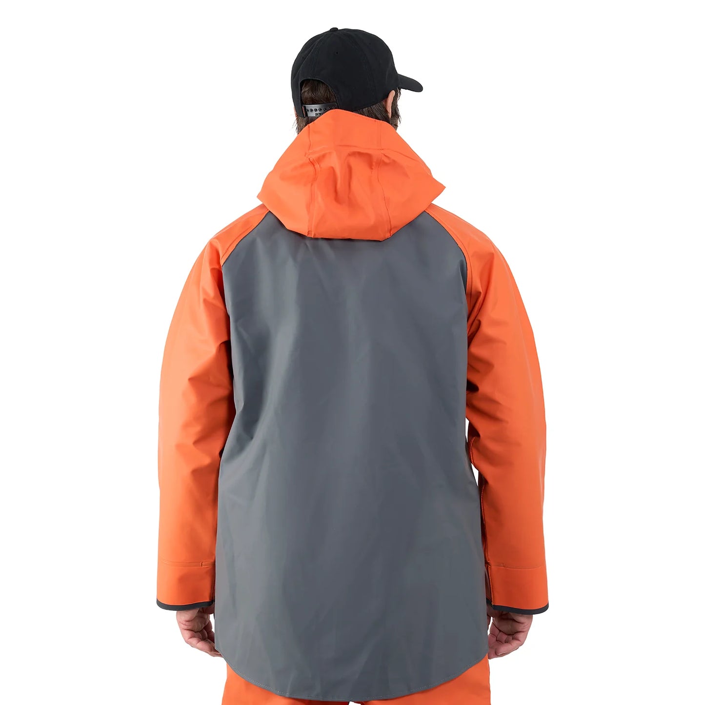 Grundens Hauler Jacket Orange and Grey Size 4XL