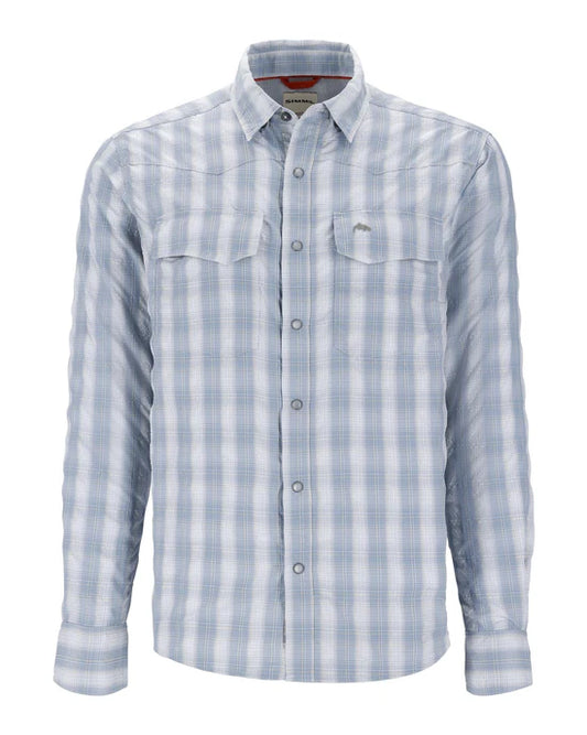 Simms Big Sky Longsleeve Shirt Mens Bimini Blue L