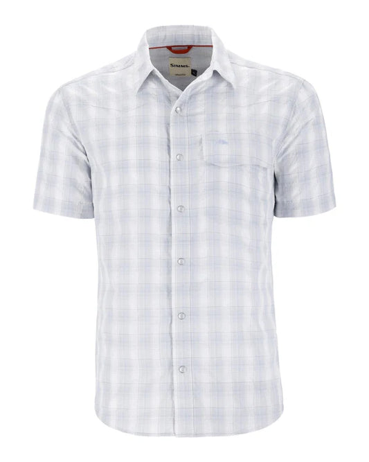 Simms Big Sky Shortsleeve Shirt Mens White Bimini 2XL