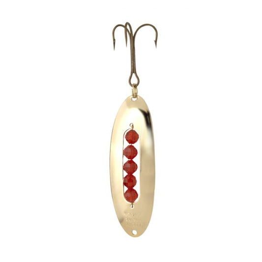 Lucky Strike Beaded Back Wobbler Gold 2 3/4"