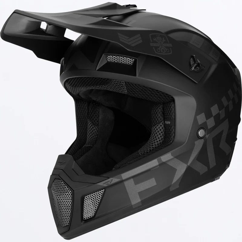FXR Clutch Gladiator Helmet Black Ops Size L