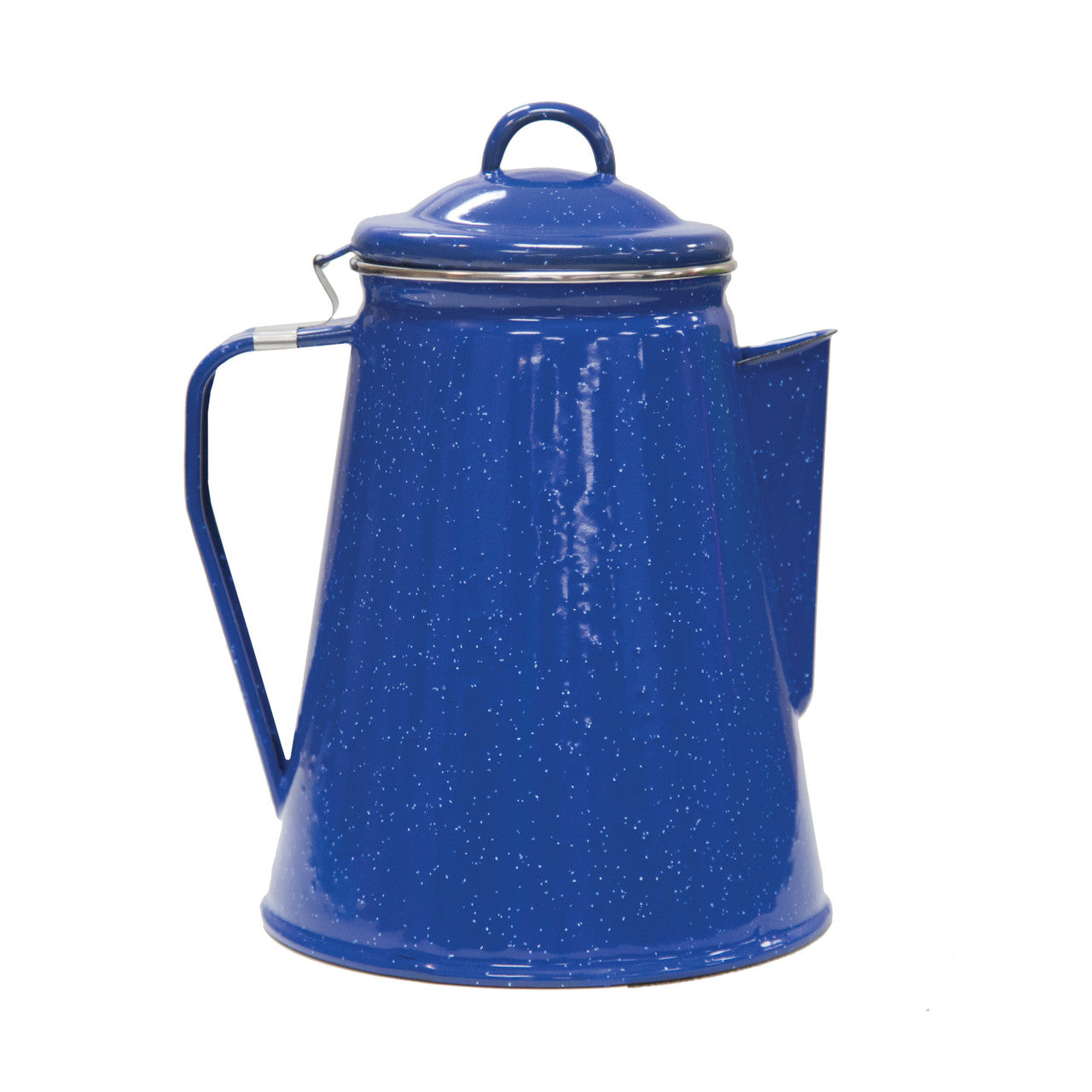 Stansport Enamel Coffee Pot and 4 Mug Set Blue