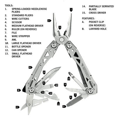 Gerber 30-001364 Multi Tool Spring Loaded