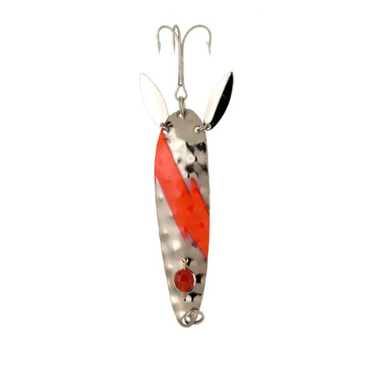 Lucky Strike Attractor Spoon Hammered Nickel/Red 3.5"