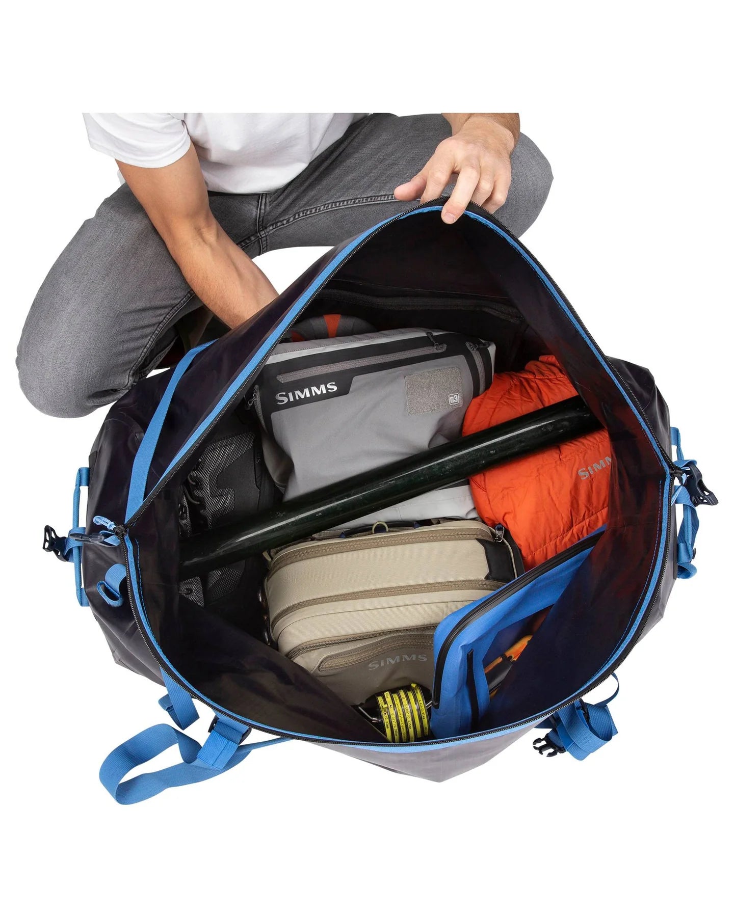 Simms Dry Creek Duffel Bag 155 L Orange