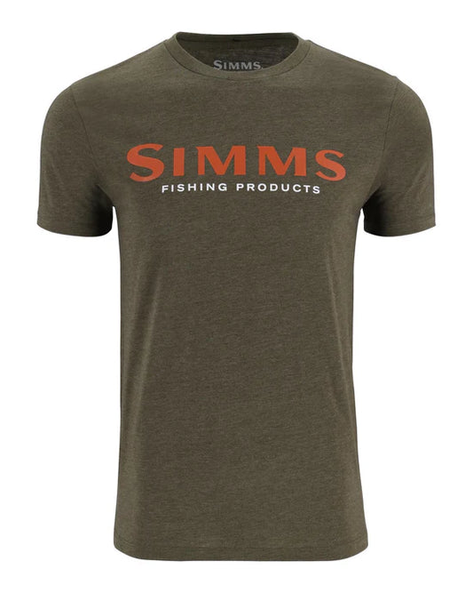 Simms Logo T-Shirt Mens Loden Heather XL