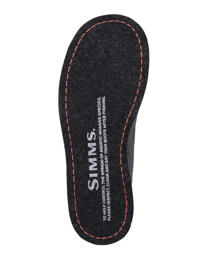 Simms Tributary Boot Felt Mens Basalt Size 8