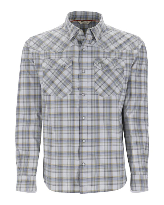 Simms Brackett Longsleeve Shirt Mens Sterling Brackett M