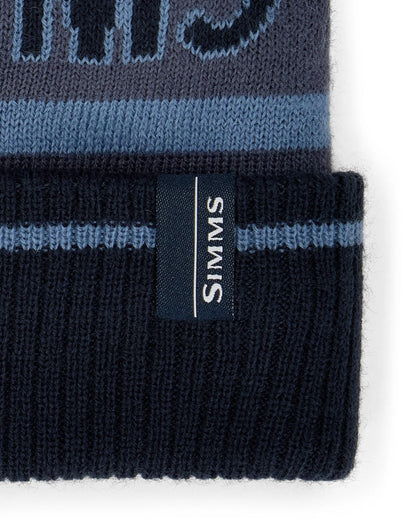 Simms Tip Up Pom Beanie Huckleberry