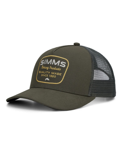 Simms Double Haul Trucker Loden Stamp Lockup