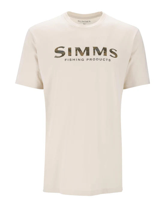 Simms Shroud Fill Logo T-Shirt Mens Natural XL