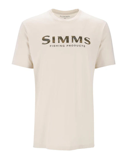 Simms Shroud Fill Logo T-Shirt Mens Natural XL