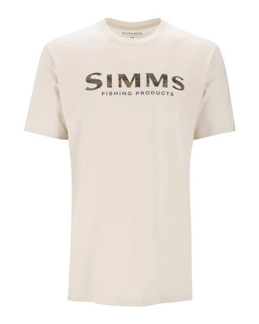 Simms Shroud Fill Logo T-Shirt Mens Natural XL