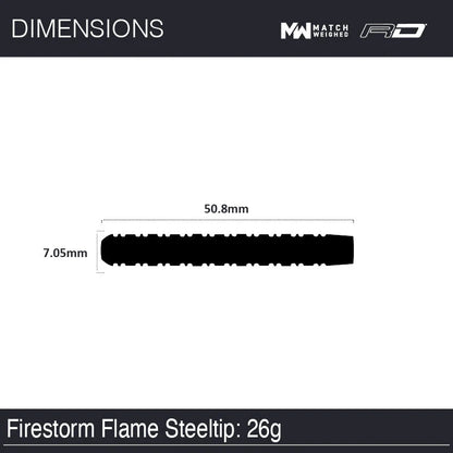 Winmau Firestorm Flame Darts 26 g 90% Tungsten