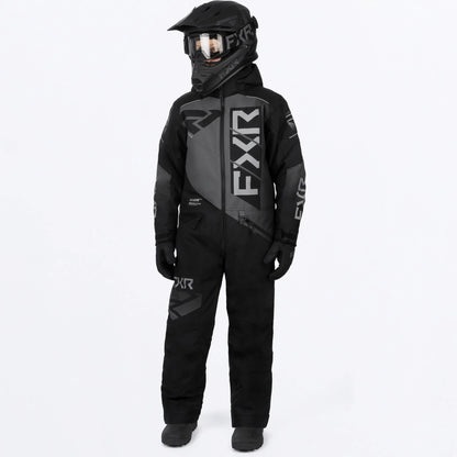 FXR Helium Monosuit Children's Black/Char Size 2