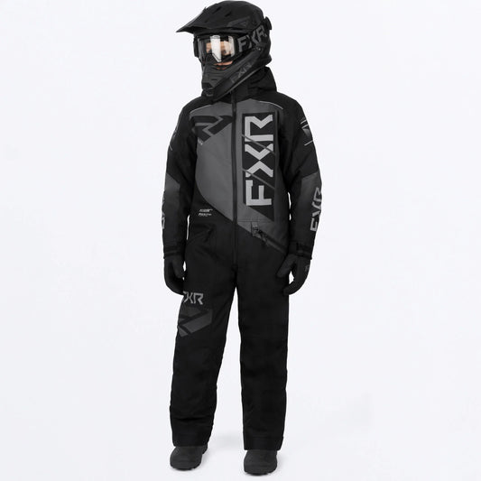 FXR Helium Monosuit Children's Black/Char Size 2