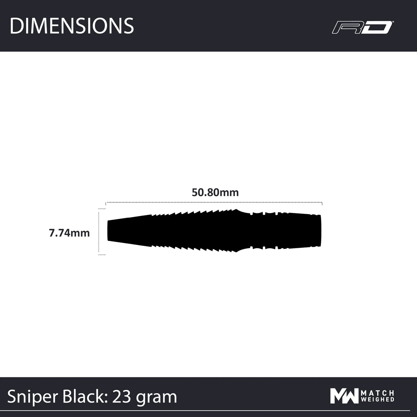 Winmau Sniper Black Darts 23 g