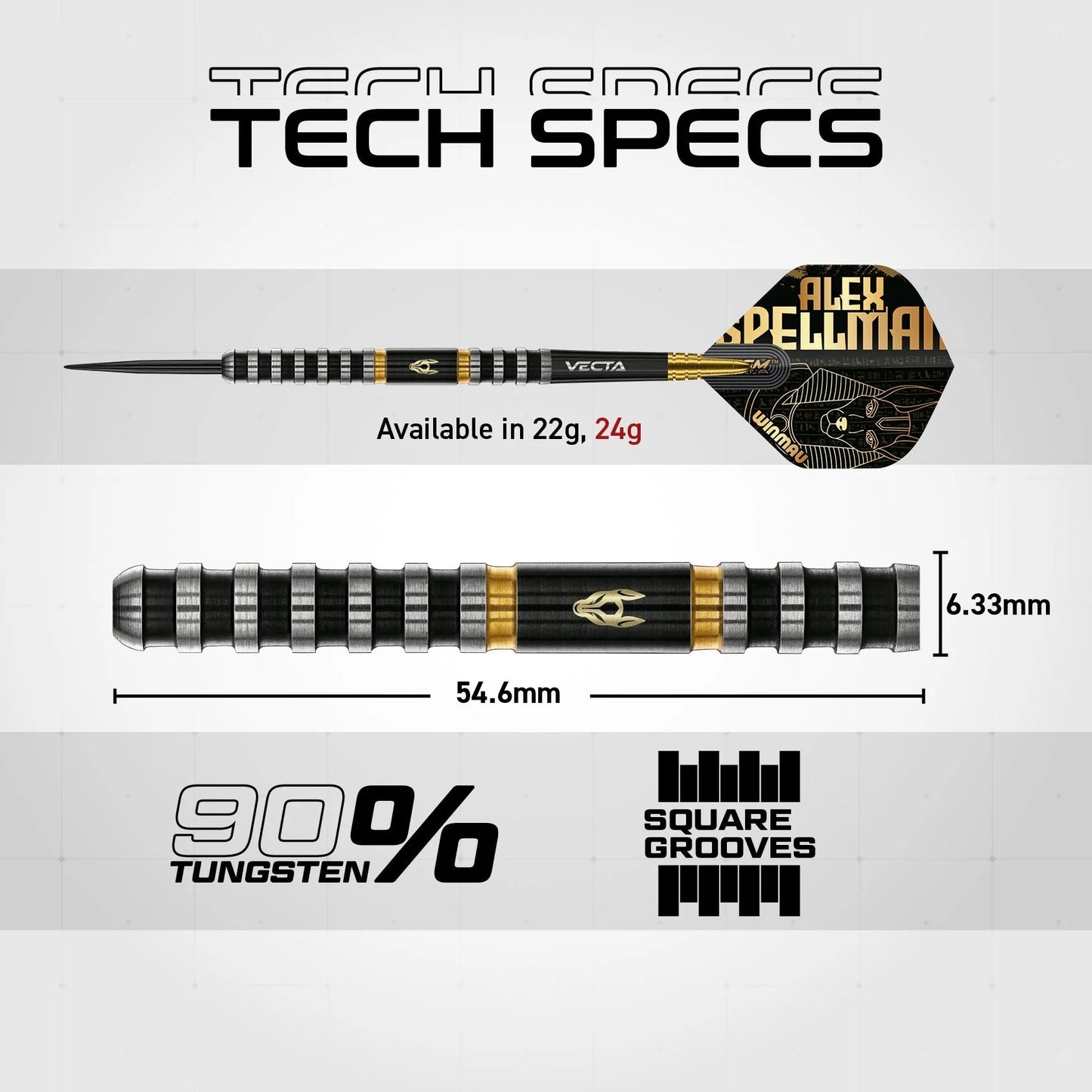 Winmau Alex Spellman Dart Set