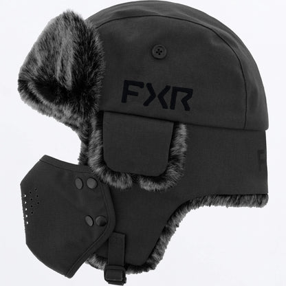 FXR Trapper Hat Asphalt/Black Size L/XL