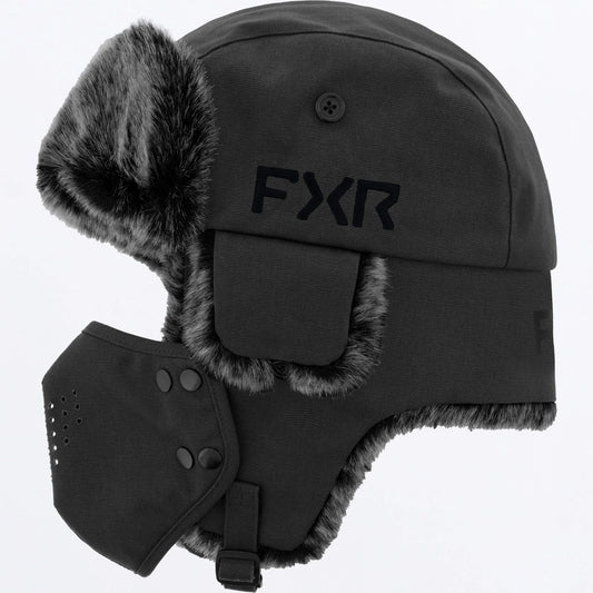 FXR Trapper Hat Asphalt/Black Size L/XL