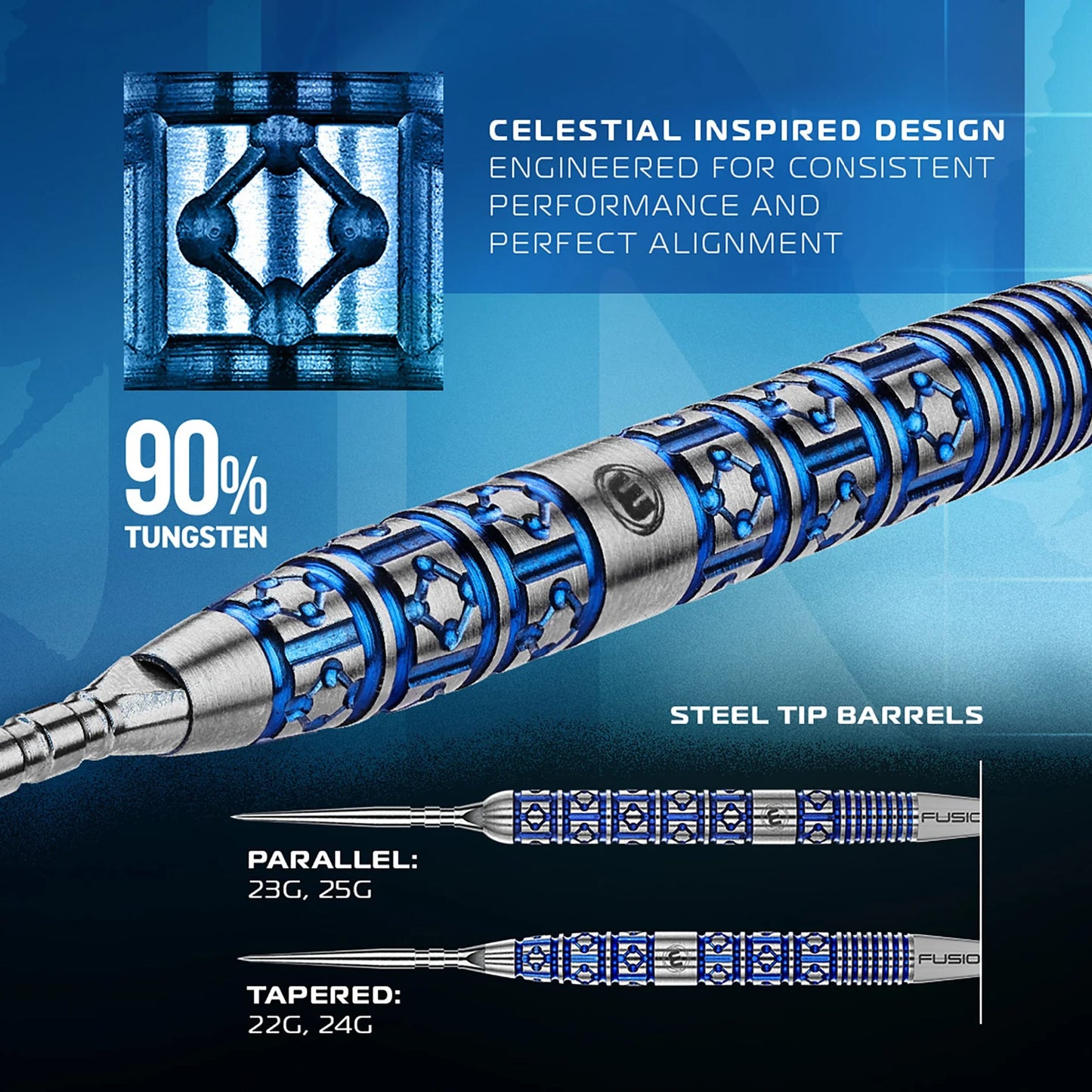Winmau Lunaris SP Parallel Dart Set 25 g