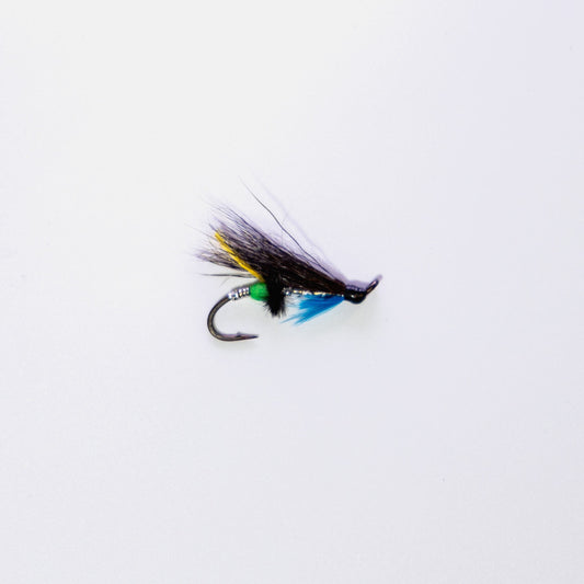 Wet Fly Silver Blue Green Butt #8