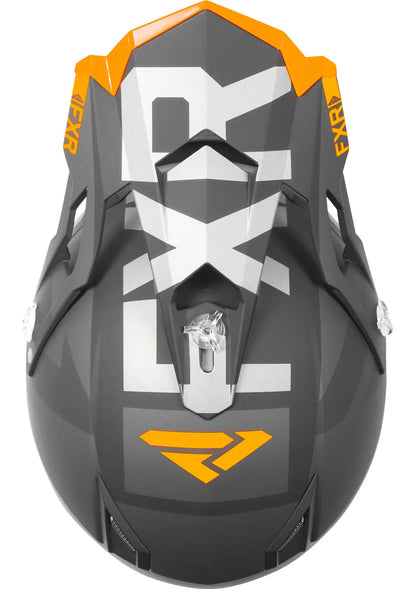 FXR Boost Evo Helmet Black and Orange Youth Size S