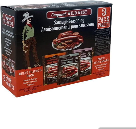 Wild West Sausage Seasoning 3 Pack
