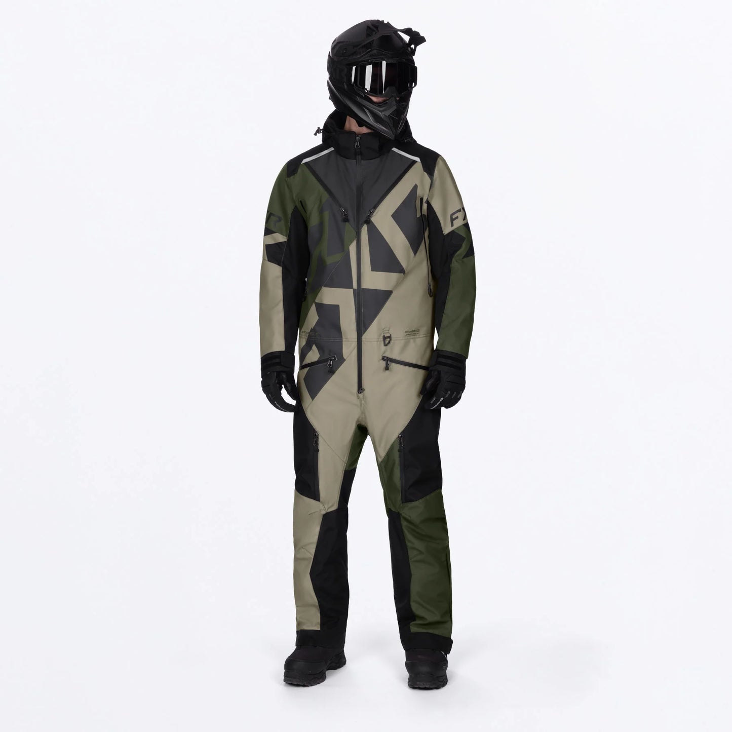 FXR Cold Cross CX F.A.S.T. Monosuit Men's Army/Stone Size 2XL