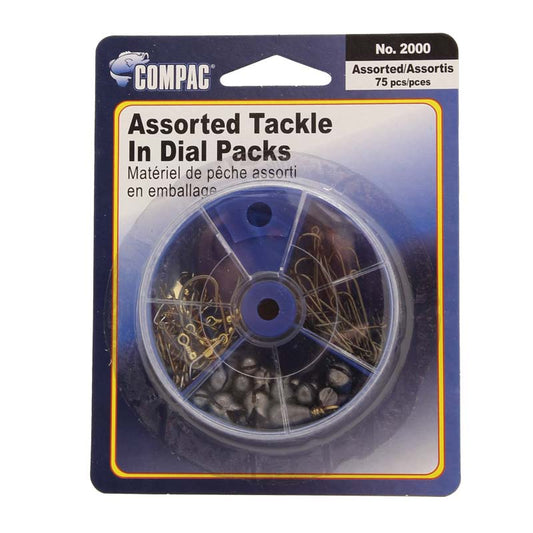 Compac Hooks/Swivels/Sinkers Assortment 75pk