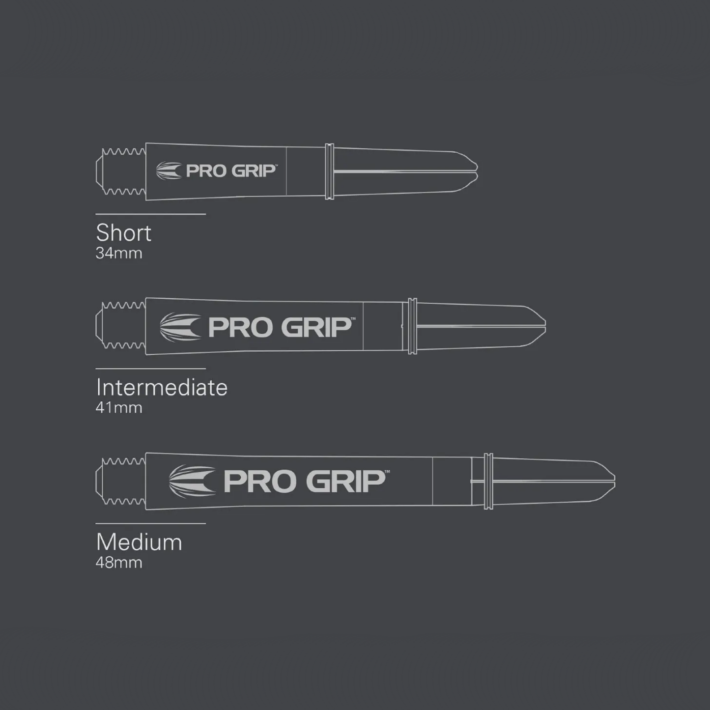 Target Darts Pro Grip Shaft Black Medium