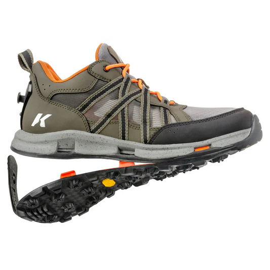 Korkers All Axis Shoe Vibram XS Trek Sole Green Size 10