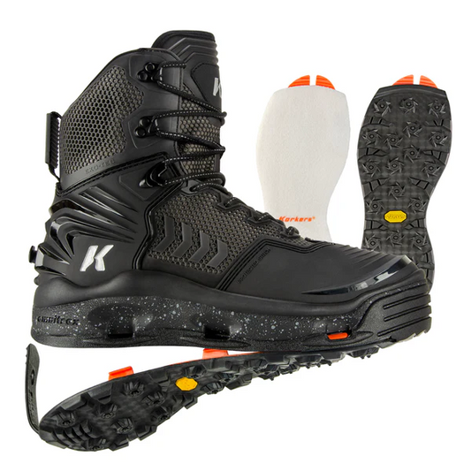 Korkers River Ops Boot Felt and Vibram XS Size 10