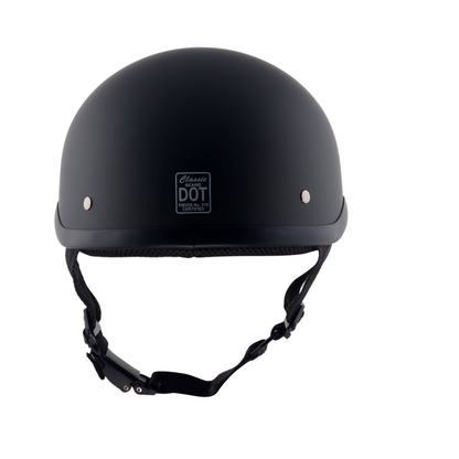 Classic Beanie Helmet Without Visor QR Glossy Black Size S
