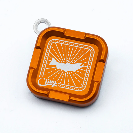 Cling Mag Grab Mini Magnetic Fly Patch Centre of Attention Orange