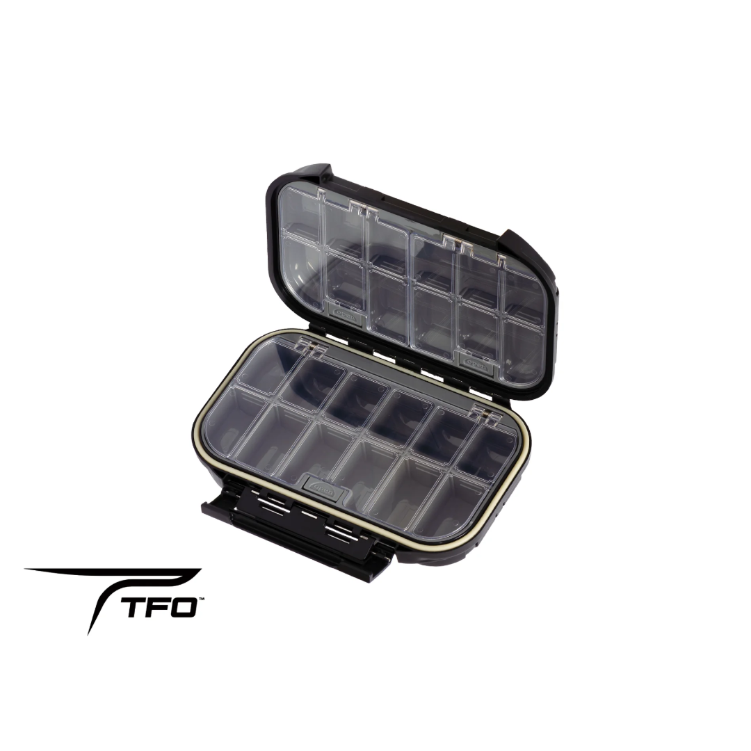 TFO Waterproof 12 Compartment 2-Sided Fly Box Large
