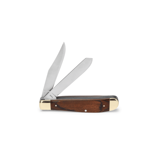 Buck 382 Trapper Knife Woodgrain