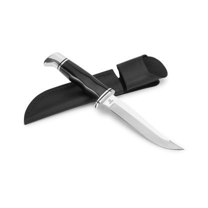 Buck 105 Pathfinder Knife with Sheath Black Phenolic