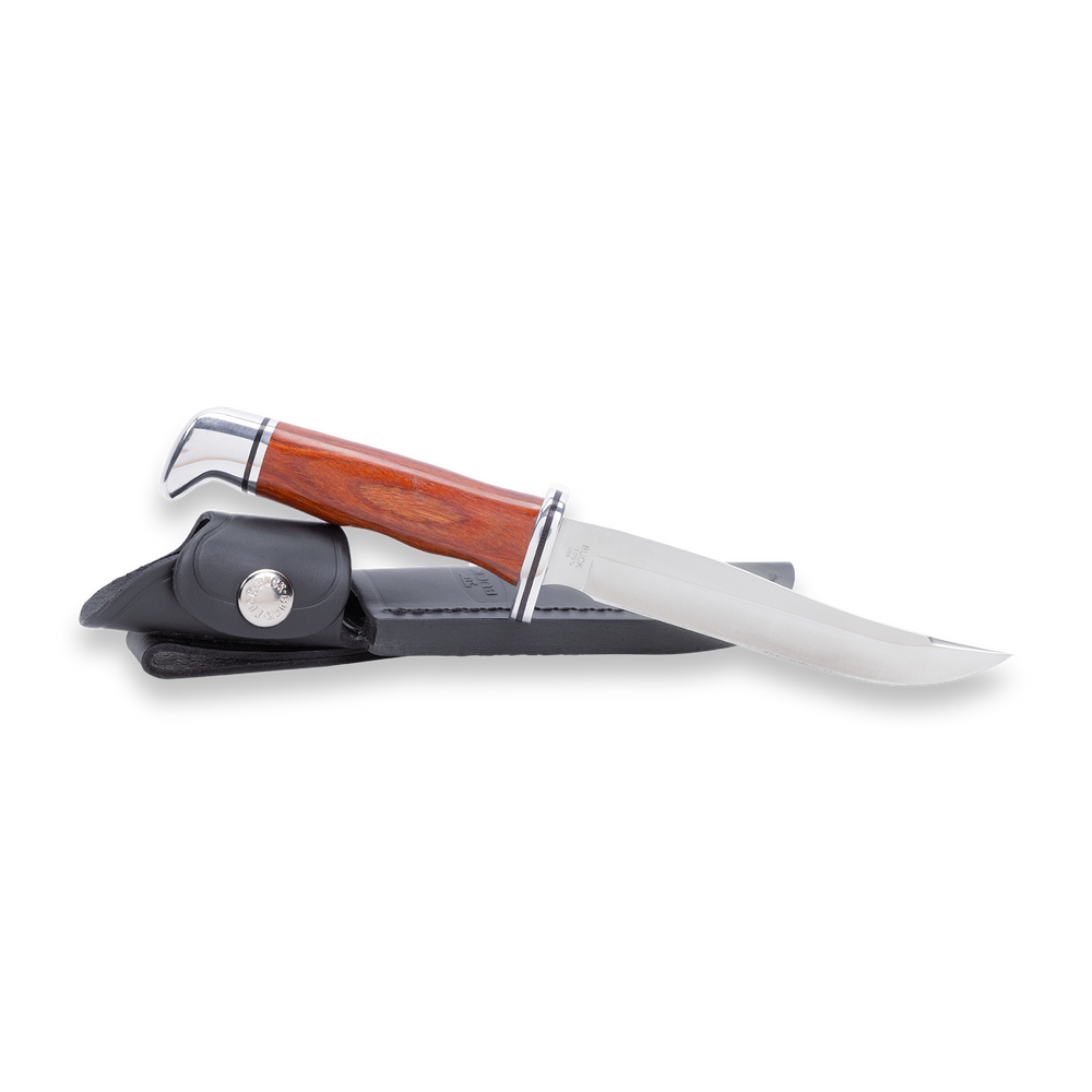Buck 105 Pathfinder Knife with Sheath DymaLux Cocobolo Heritage