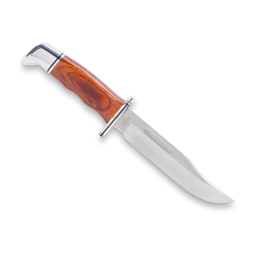 Buck 119 Special Knife with Leather Sheath DymaLux Cocobolo Heritage
