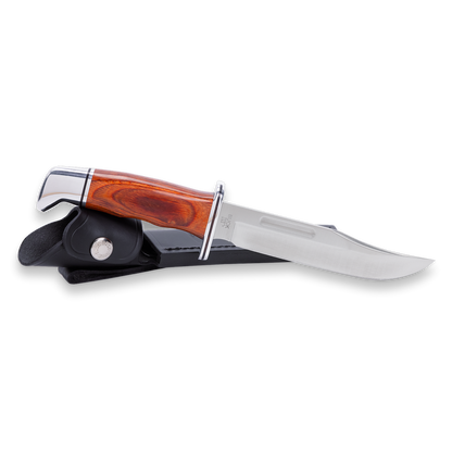 Buck 119 Special Knife with Leather Sheath DymaLux Cocobolo Heritage