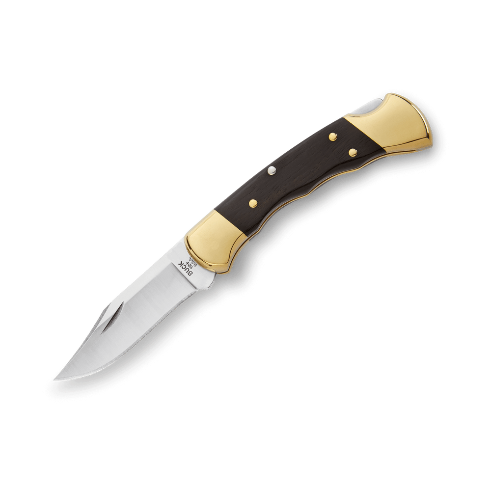 Buck 112 Ranger Knife with Leather Sheath Finger Grooved