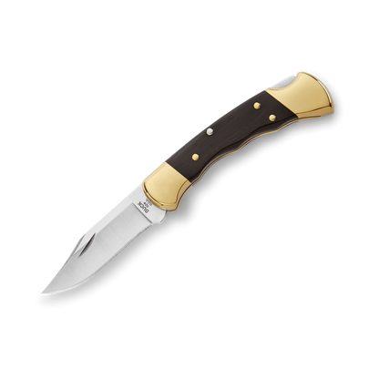 Buck 112 Ranger Knife with Leather Sheath Finger Grooved