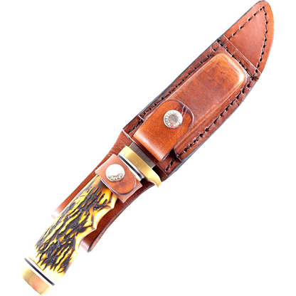 Uncle Henry Golden Spike Knife with Sheath