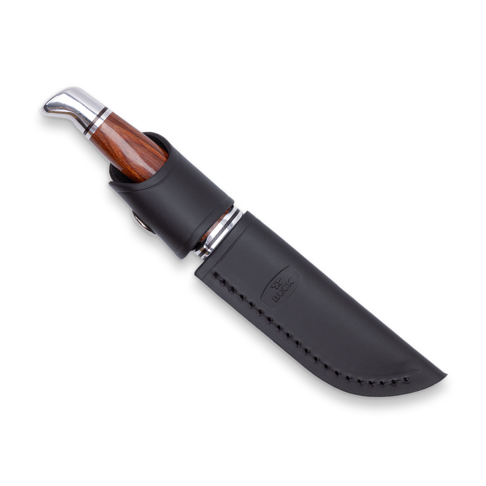 Buck 102 Woodsman Knife with Sheath Cocobolo