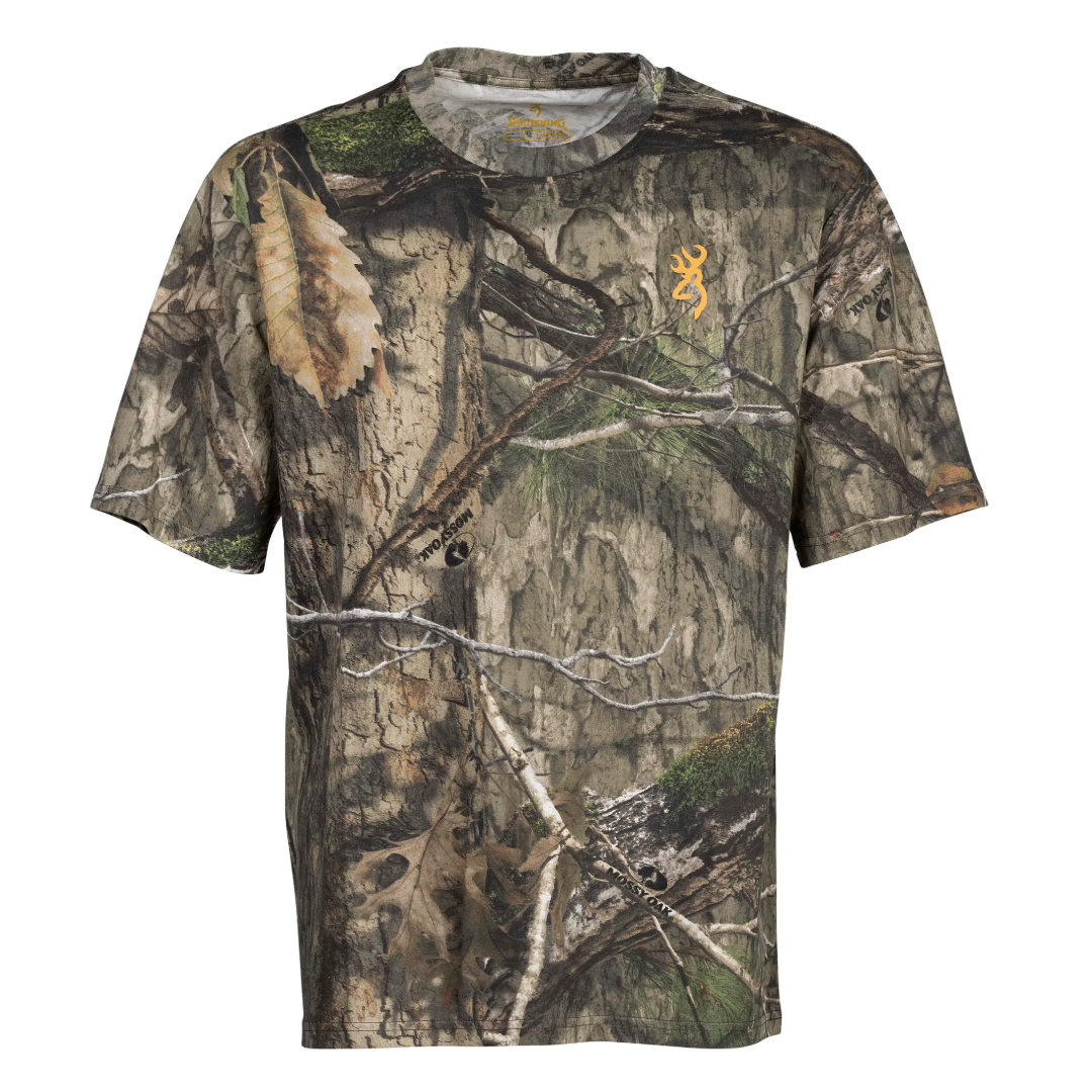 Browning Wasatch Shirt Short-Sleeve Mossy Oak Country DNA Size M