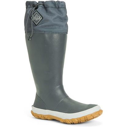 Muck Forager Tall Dark Gray with Print Size 8