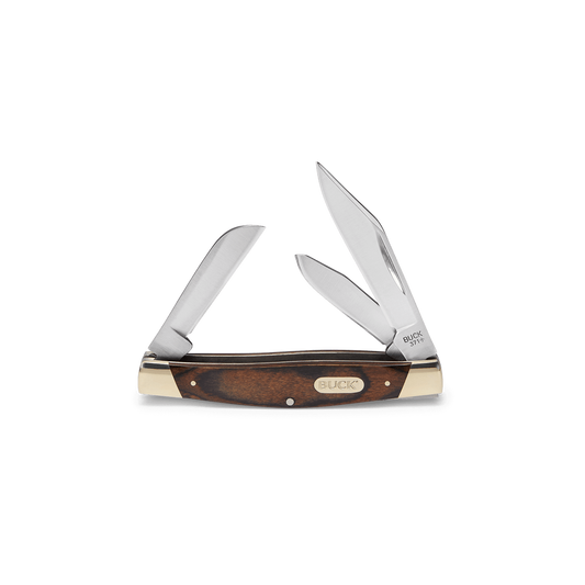 Buck 371 Stockman Knife Woodgrain