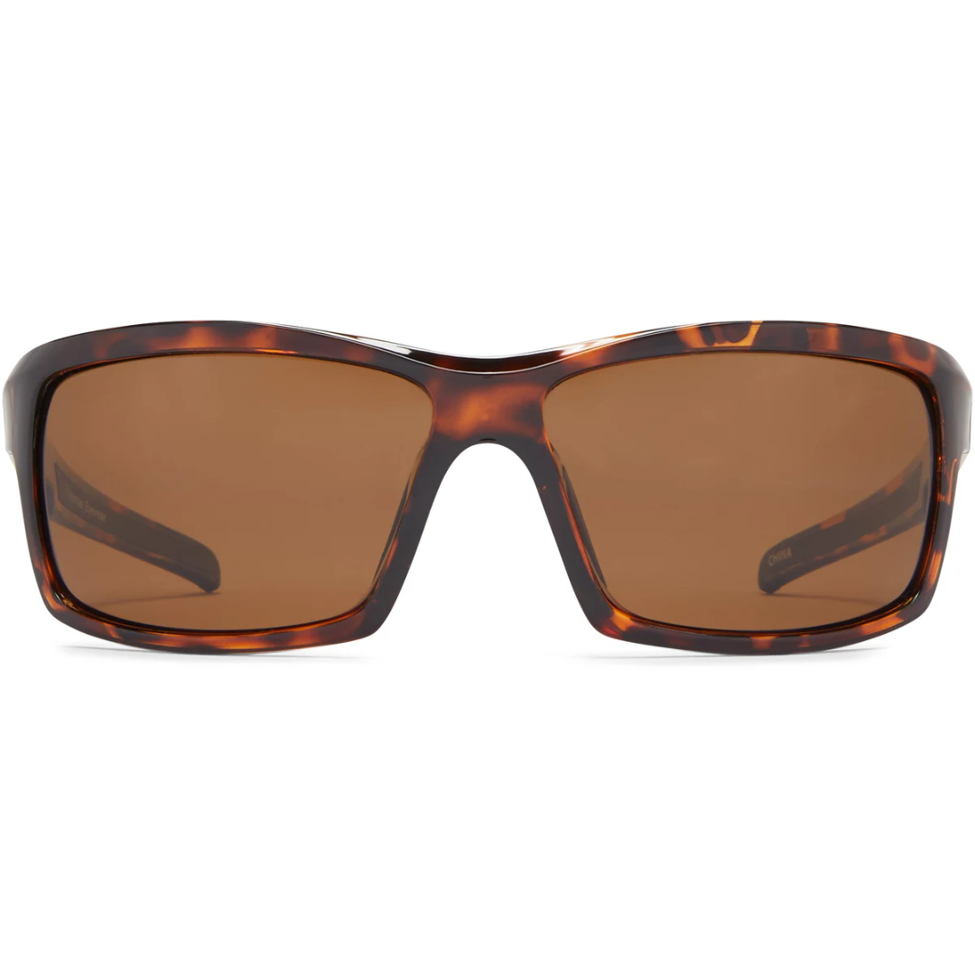 Fisherman Tern Polarized Eyewear Shiny Tortoise with Brown Lens
