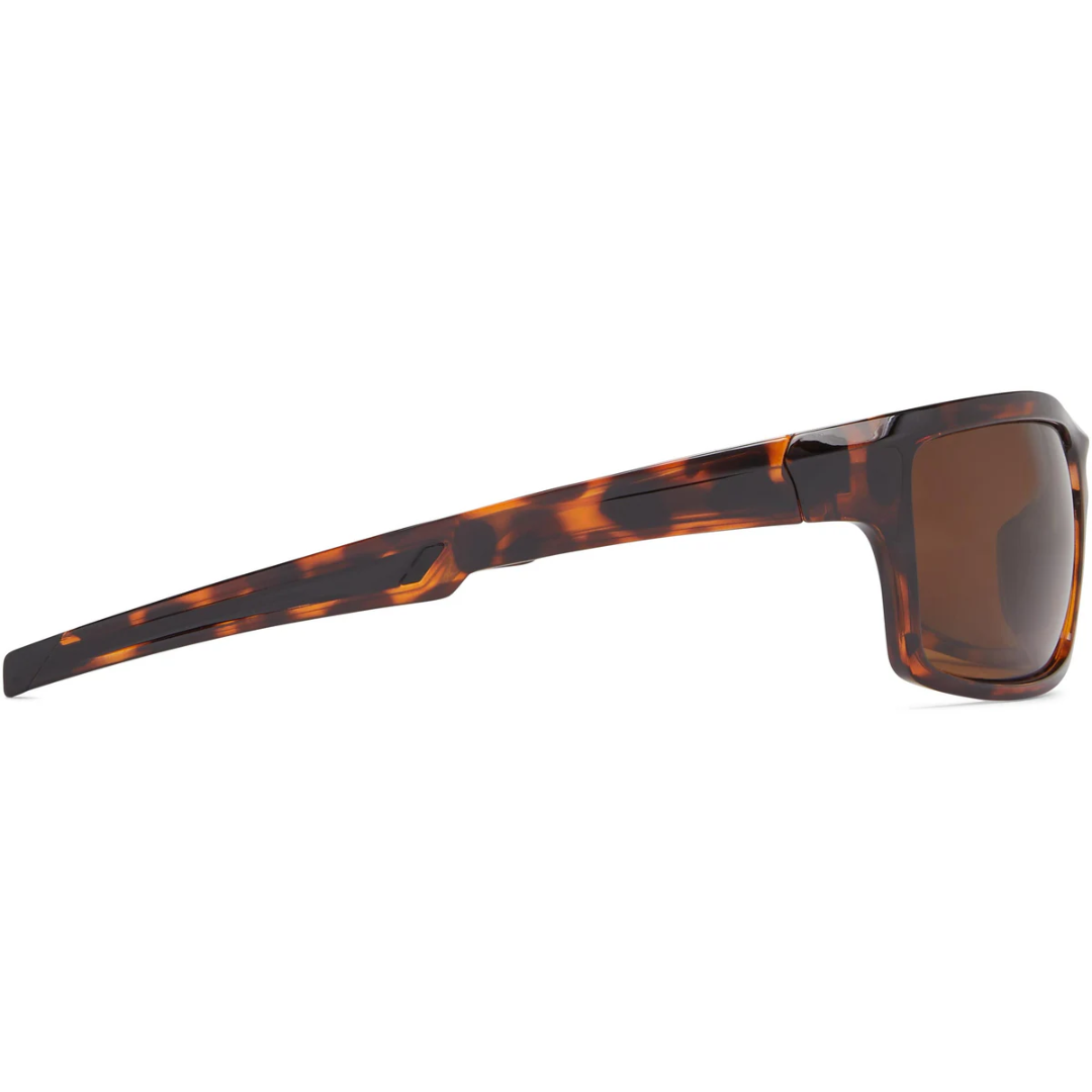 Fisherman Tern Polarized Eyewear Shiny Tortoise with Brown Lens